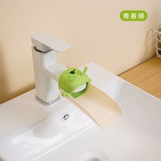 寶寶洗手加長神器 防濺水導水器, 1個, 【水龍頭延伸器】綠色
