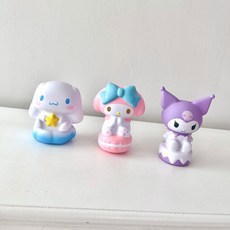 말랑말랑 산리오 스퀴시 인형 피규어 장난감 스트레스 해소, 1개, 시나모롤, 8cm