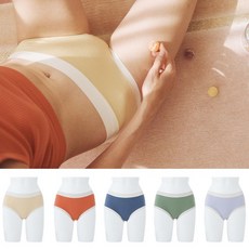 라페어 알사탕 인견 솔리드 팬티 5종 세트 LWWFW579-MT 327966