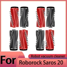 Qriginal Roborock Saros 20 로봇 진공 청소기 액세서리 메인 브러시 사이드 HEPA 필터 천 먼지 봉투 예비, 21 Main Brushes 8pcs