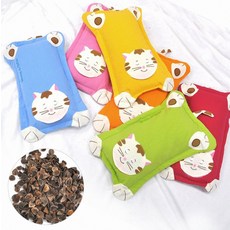 어린이집 낮잠시간 통기성 탁월한 유아용 메밀소재 베개 피그먼트 면직물 취심용품 중사이즈, 단일사이즈