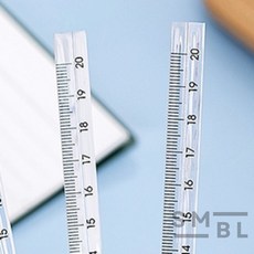아이템스팟 투명 삼각자 20cm 회사 선긋기 신학기