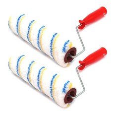 아이베란다 벽면 페인트 롤러 양모 브러시 브러쉬 핸들, 2개