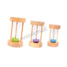 원익몰 원목 컬러 모래시계 10분모레시계, 5분