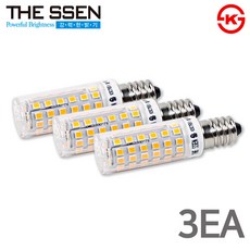 LED 콘램프 4.2W 미니콘램프 총알전구 스틱램프 E14, 3개, 주광색