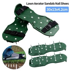 실용적인 정원 잔디 통풍기 신발 다기능 내구성 정원 마당 잔디 경작기 긁힘 네일 도구 1 쌍, 01 1 Pairs