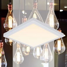 LED 평판 15W 주백색 320mmx320mm 아파트 전등 거실 천장 엣지등 상가