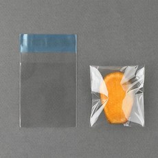 마드렌무지 접착봉투 OPP 8 X 9cm 비닐 쿠키무지봉투 쿠키 마카롱 포장지 빵 투명, 50매입