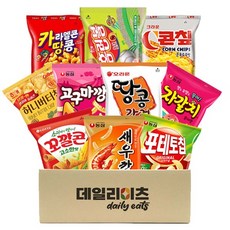 [데일리이츠] 과자 스낵 10종류 1호~5호 세트 옵션선택 (농심 오리온 크라운 해태 빙그레 롯데), 1세트, 4호