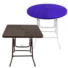 행사용 접이식 책상 편의점 플라스틱 포장마차 파라솔 테이블, 07. 컬러테이블 (정사각 레드)