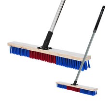 바닥솔 모음전( 바닥청소솔 욕실 목욕탕 밀대 야자수솔 스텐솔 바닥밀대 스텐자루 2단자루), 우드바닥솔60cm+스크류스텐120cm, 1개, 혼합색상