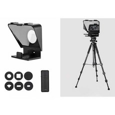 텔레프롬프터 T1 DSLR 카메라 스마트폰 태블릿 자막기, 1개, (휴대폰특집)T1+2미터스탠드