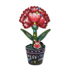 스톤아트 카네이션, 5개, 단색