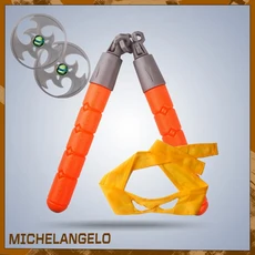 십대 닌자 거북이 애니메이션 상품 아이 마스크 Nunchaku 다트 칼 애니메이션 코스프레 착용 어린이 공연, 01 빠른  Mainland, 01 Double section stick