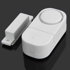 초소형 도어 경보기 창문 방범 무선 도어벨 센서 문 벨, 화이트