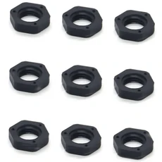 플라스틱 육각 너트 미터법 나사 블랙 나일론 M18-M63X1.5 피치 1.5mm M5 M10 개, 04 M30X1.5, 01 10pcs Black