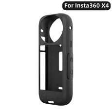 Insta360 X4 소프트 실리콘 케이스 보호용 풀 커버 쉘 카메라 액세서리, 01 Black
