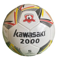 【GO 2 運動】現貨 kawasaki 縫皮 足球 5號球 合成皮 2000系列 足球, 1個, 黑紅色