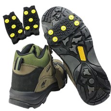 왕대박창고 도시형 밴드형 아이젠 겨울 빙판길 미끄럼 신발 낙상 방지 얼음 눈길용 어린이용 성인용 체인, 밴드형 아이젠-블랙