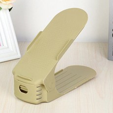 彩色三段可調鞋架 立體收納鞋架 雙層鞋架 簡易鞋子收納架【DI155】, B 咖啡色, 3個