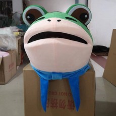 개구리탈 쇼츠 틱톡 인형탈 축제 개구리옷, 개구리 머리, 1개