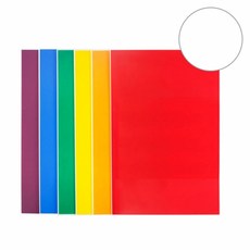 현진 단면칼라보드롱 미니 MCB-23 백색 290x440mm (5개입)