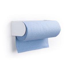 스펙트럼 스크류 마운트 어드히시브 페이퍼 타월 홀더, White, 1개