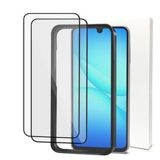 다이아큐브 갤럭시 A17 A16공용 9H AF코팅 3D 강화유리 가이드툴 액정보호필름 2P, 2개