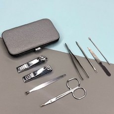 네일케어 8종 세트 가정용 휴대용 손발톱 정리 미용 위생 관리 도구 케이스 포함, 1개, 상세페이지 참조
