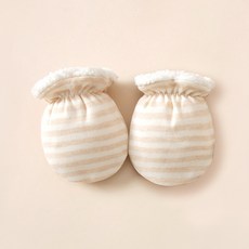 婧麒嬰兒手套新生兒防抓臉神器初生寶寶秋冬季加絨加厚可啃咬手套