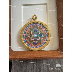 純手繪壇城唐卡 礦物顏料, 如圖所示, 1個
