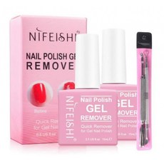 美國Nifeshi 輕鬆卸 天然光療卸甲 5分鐘完工 美甲 卸甲 凝膠, 1個, 單罐