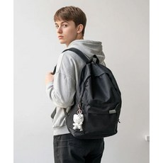 GOOSPERY 기본 책가방 베이직 캐주얼 백팩 [블랙]