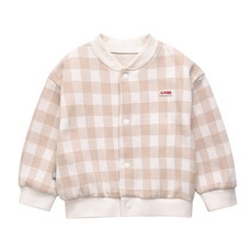 그린베베 국내생산 봄가을 영유아용 네모네모 점퍼