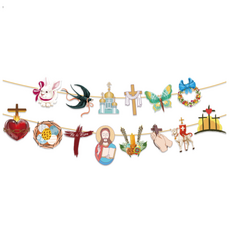 파티셔스 부활절가랜드 풍선세트 해피이스터 가랜드 happyeaster, 4. 부활절 이미지 가랜드