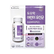 듀오락 키즈 유산균 750mg*100정, 100정, 1개