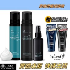 isLeaf 韓國男性私密激淨慕絲200ml 私密醒肌潔淨噴霧60ml, 1個, 魅惑麋香 慕斯,魅惑麋香 噴霧