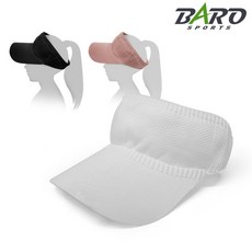 바로스포츠 여성 골프모자 니트 썬바이저 여자 필드 썬캡, 화이트