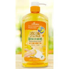 白雪 亮透環保洗碗精 1000ML 超值組, 按壓瓶(12瓶入), 1個