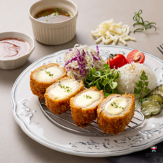 [1분요리 뚝딱이형] 뚝딱 치즈 돈까스 (130gX2장+소스 포함), 320g, 1개