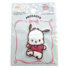 뽀글 포차코 산리오 캐릭터 스티커 와펜, Pochacco