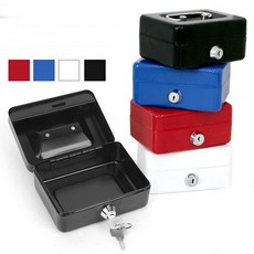 소형 철재 캐시박스 개인금고 비밀금고 98922PC 1(pc), 화이트