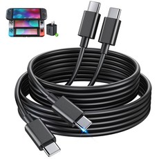 KOVA 2Pack 고속 충전기 USB 케이블 스위치 2용 5FT 150M 닌텐도 AC 어댑터 교체 어댑터용 60W 코드 콘솔용 액세서리 타입