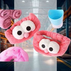 왕눈 세안밴드 남자세안밴드 목욕 세수밴드 마사지 세수머리띠 세면밴드, 레드