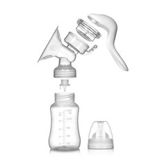 紫莓兔吸力大孕產婦用品擠奶器拔奶器抽奶催乳手動吸奶器, 1個, 中文白:如圖