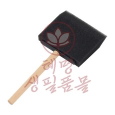 붓 7.5cm 스폰지 혜명생필품몰 페인트브러쉬 막붓 사각 물감붓 미술스펀지붓, 1