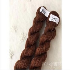 十字繡線 120根 898號 深棕色, 1個