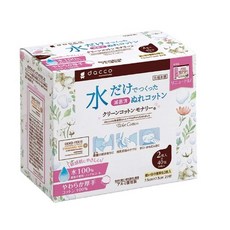 日本Osaki dacco Monari清淨棉 (40入/100入) 純水濕巾 寶寶清潔護膚, 1個, 40個裝, 1g