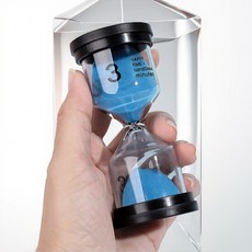 탁상시계 세련된 시계 3분 5분 탁상형 모래멍 모던, 핑크