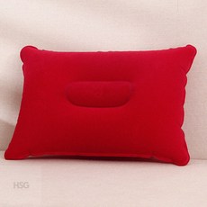 베개 캠핑용 휴대용 에어 수면 레드 백패킹 캠핑, 상세페이지 참조, 1개
